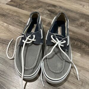 Sperry Men's Charcoal and White Boat Shoes
